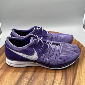 Nike Flyknit Trainer+ Shoes Mens Size 13 Running Shoes Court Purple Sneakers